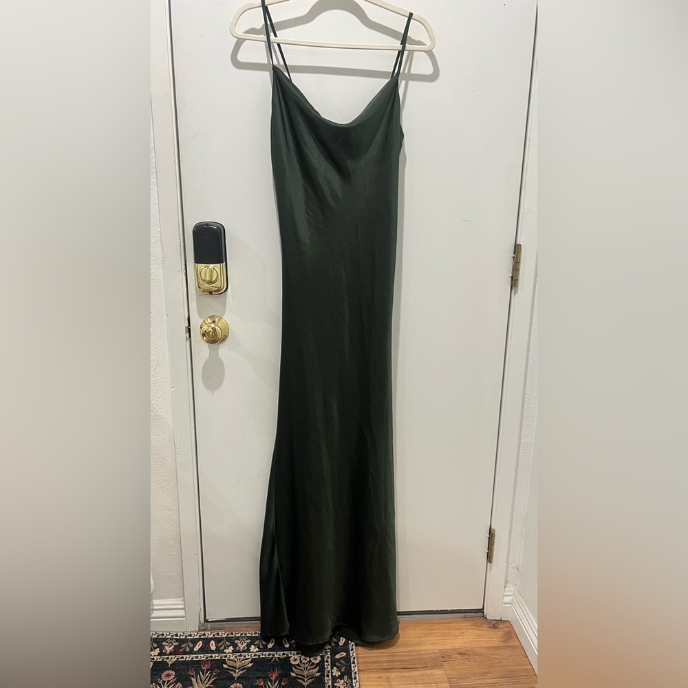 Elegant Green Slip Dress